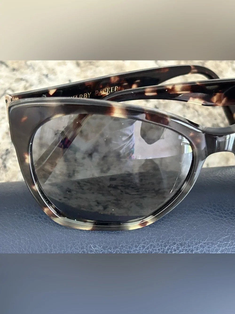 Warby Parker RheaTortoise Full Rim Eyeglasses Rectangular Cat Eye w Hard Case - Picture 6 of 16